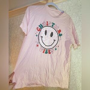 Pink Christmas Vibes T-Shirt